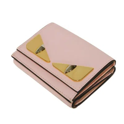 Pre-owned Fendi Light Pink Leather Wallet (tri-fold) ()