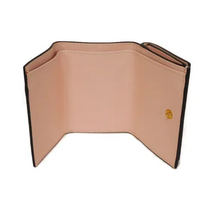 Pre-owned Fendi Light Pink Leather Wallet (tri-fold) ()