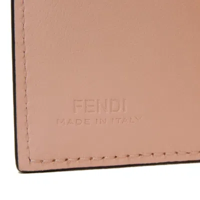 Pre-owned Fendi Light Pink Leather Wallet (tri-fold) ()