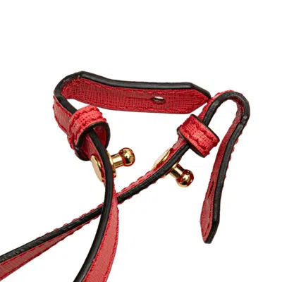 Pre-owned Fendi Orange Pink Leather Shoulder Bag () In Multi