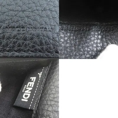 Pre-owned Fendi Silver Leather Long Wallet (bi-fold) ()