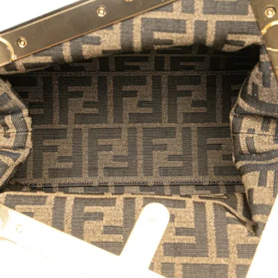 Pre-owned Fendi White Yellow Pvc Leather Shoulder Bag ()