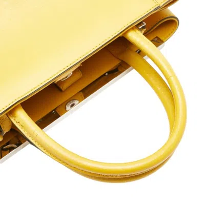 Pre-owned Fendi Yellow Leather Shoulder Bag ()