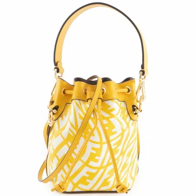 Pre-owned Fendi Yellow Pvc Leather Shoulder Bag ()