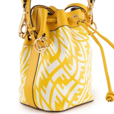 Pre-owned Fendi Yellow Pvc Leather Shoulder Bag ()