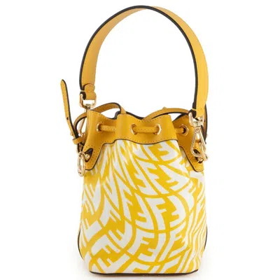 Pre-owned Fendi Yellow Pvc Leather Shoulder Bag ()