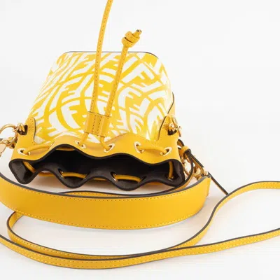 Pre-owned Fendi Yellow Pvc Leather Shoulder Bag ()