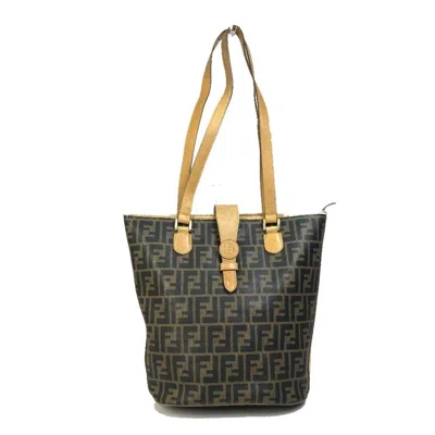 Pre-owned Fendi Zucca Brown Zucca Shoulder Bag Tote Bag ()