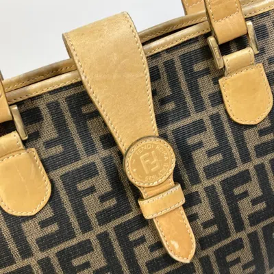 Pre-owned Fendi Zucca Brown Zucca Shoulder Bag Tote Bag ()