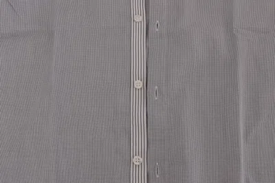 Frankie Morello White Blue Check Casual Cotton Regular Fit Men's Shirt In White