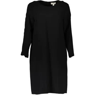 Gant Chic Black Short Dress With Long Sleeves In Blue
