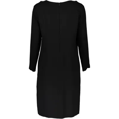 Gant Chic Black Short Dress With Long Sleeves In Blue