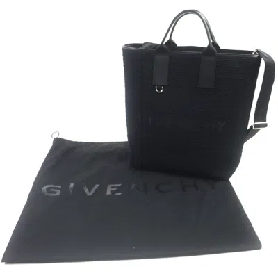 Pre-owned Givenchy Black Canvas Leather Tote Bag ()
