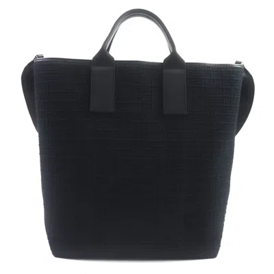 Pre-owned Givenchy Black Canvas Leather Tote Bag ()