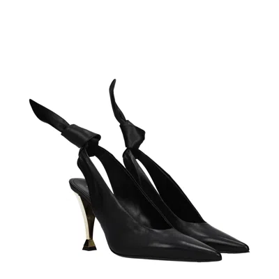 Givenchy Beauw Leather Slingback Pump In Black