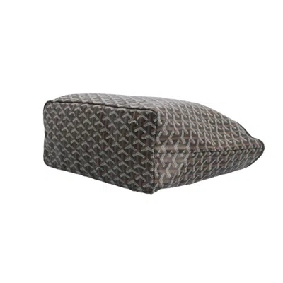 Pre-owned Goyard Black Brown Coated Canvas Tote Bag () In Multi