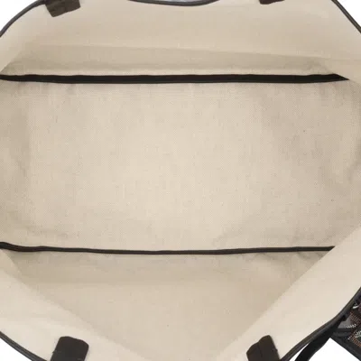 Pre-owned Goyard Black Brown Coated Canvas Tote Bag () In Multi