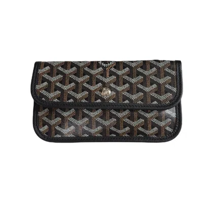 Pre-owned Goyard Black Brown Coated Canvas Tote Bag () In Multi