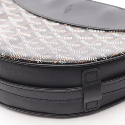 Pre-owned Goyard Black Multi-color Coated Canvas Leather Shoulder Bag ()