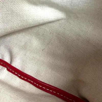 Pre-owned Goyard Red Color Pvc Coated Canvas Tote Bag ()