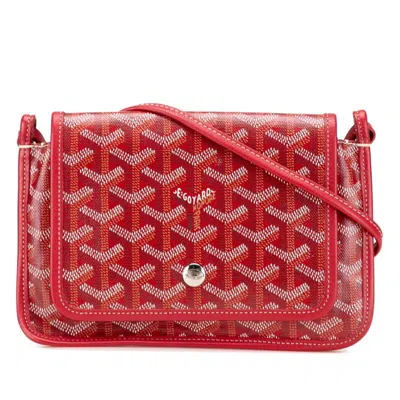 Pre-owned Goyard Red Color Pvc Leather Shoulder Bag ()