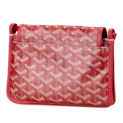 Pre-owned Goyard Red Color Pvc Leather Shoulder Bag ()