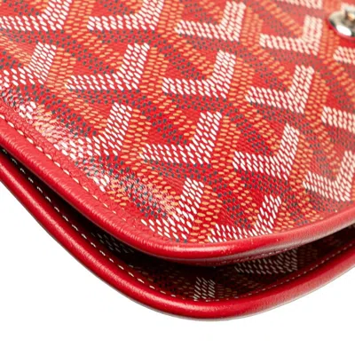 Pre-owned Goyard Red Color Pvc Leather Shoulder Bag ()