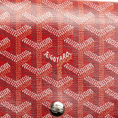 Pre-owned Goyard Red Color Pvc Leather Shoulder Bag ()