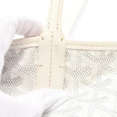 Pre-owned Goyard White Coated Canvas Tote Bag ()