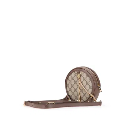 Pre-owned Gucci Beige Brown Pvc Leather Backpack () In Multi