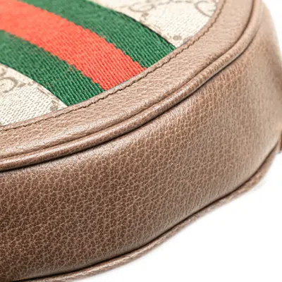 Pre-owned Gucci Beige Brown Pvc Leather Backpack () In Multi