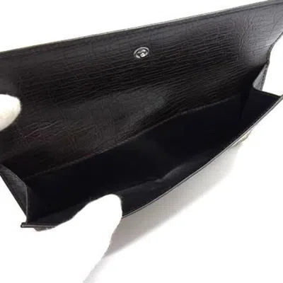 Pre-owned Gucci Beige Brown Pvc Leather Long Wallet (bi-fold) () In Multi