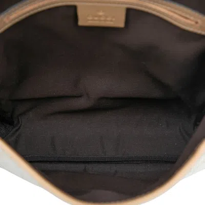 Pre-owned Gucci Beige Brown Pvc Leather Messenger Bag Shoulder Bag () In Multi