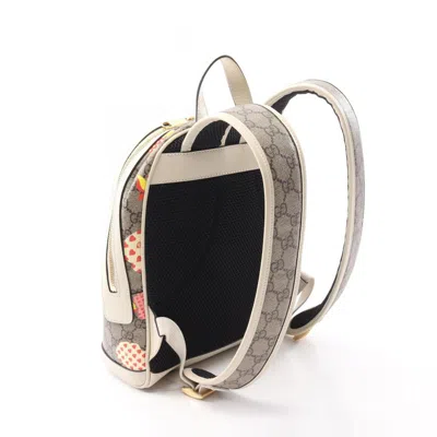 Pre-owned Gucci Beige Multi-color Gg Supreme Backpack ()