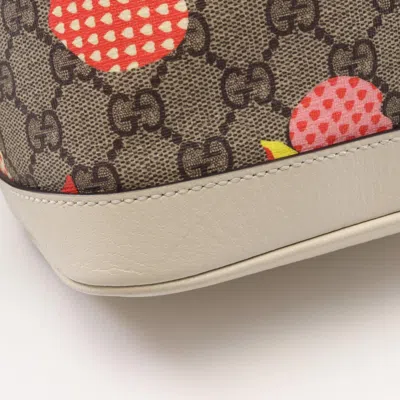 Pre-owned Gucci Beige Multi-color Gg Supreme Backpack ()