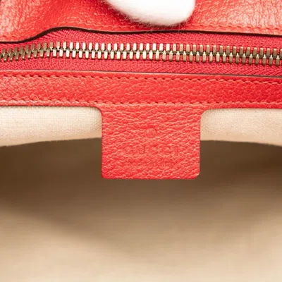 Pre-owned Gucci Beige Multi-color Red Color Pvc Leather Shoulder Bag Tote Bag ()