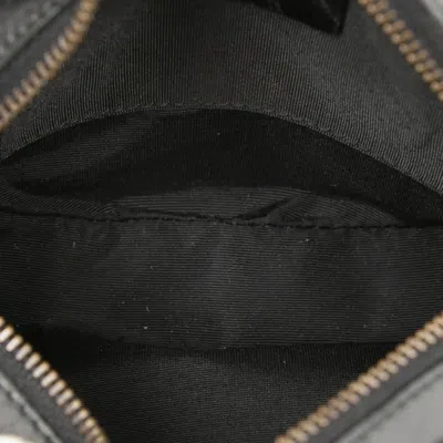 Pre-owned Gucci Black Canvas Leather Pochette Shoulder Bag ()