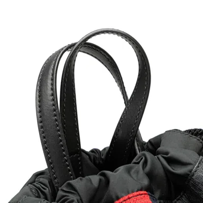 Pre-owned Gucci Black Gray Pvc Leather Backpack () In Multi