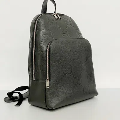 Pre-owned Gucci Black Leather Backpack ()