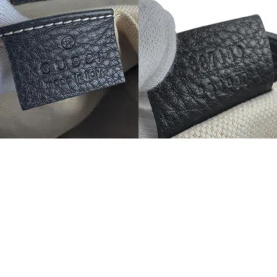 Pre-owned Gucci Black Leather Backpack ()