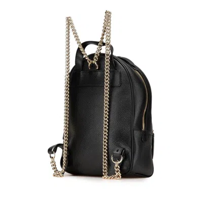 Pre-owned Gucci Black Leather Backpack ()