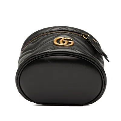 Pre-owned Gucci Black Leather Backpack ()