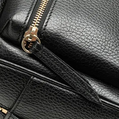 Pre-owned Gucci Black Leather Backpack ()