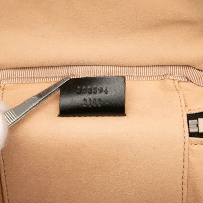 Pre-owned Gucci Black Leather Backpack ()