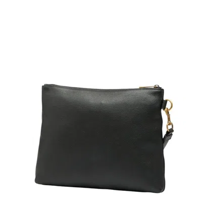 Pre-owned Gucci Black Leather Clutch Bag ()