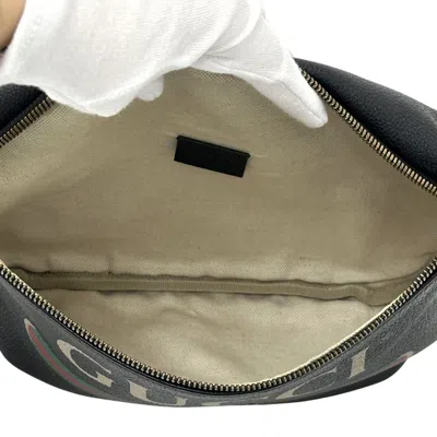 Pre-owned Gucci Black Leather Fanny Pack Sling Bag ()