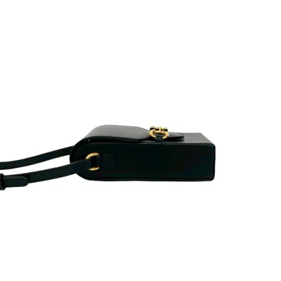 Pre-owned Gucci Black Leather Pochette Shoulder Bag ()