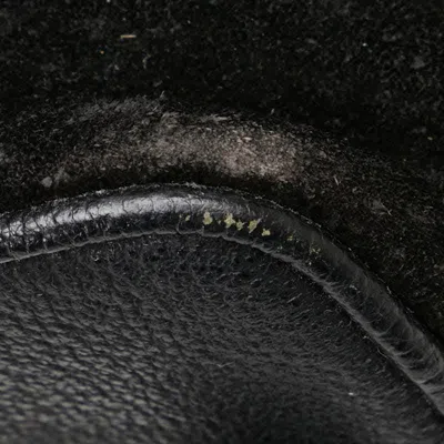 Pre-owned Gucci Black Leather Suede Backpack ()