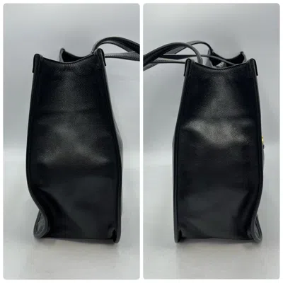 Pre-owned Gucci Black Leather Tote Bag ()