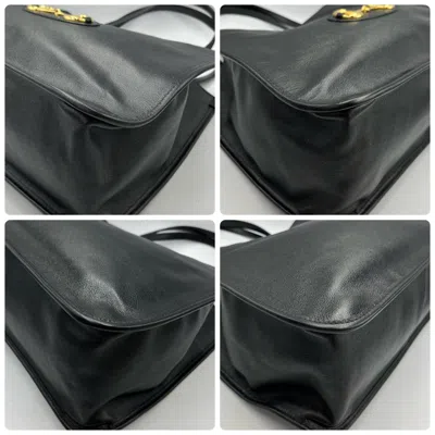 Pre-owned Gucci Black Leather Tote Bag ()